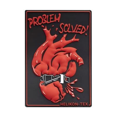 Naszywka PROBLEM SOLVED! rzep plastikowy