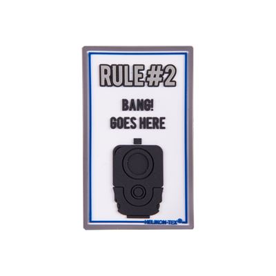 Naszywka RULE#2 z rzepem, plastikowa