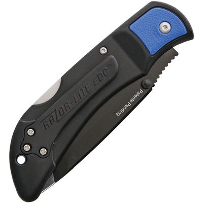 Nóż RAZOR LITE EDC z gładkim ostrzem NIEBIESKI
