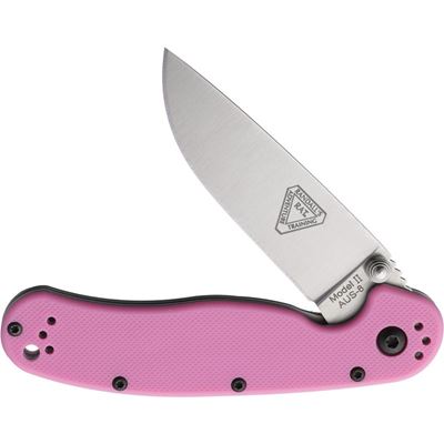 Nóż składany ONTARIO RAT II RÓŻOWY Ontario Knife Company ON8862 3