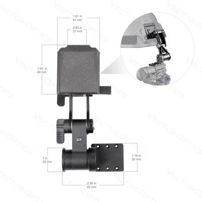 Noktowizor NVG OWLSET 1x18 HD CZARNY  OWNV-10-MT10 6