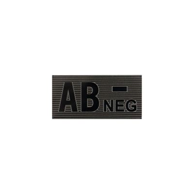 Plaster IR grupa krwi VELCRO AB - NEG BLACK/GREEN