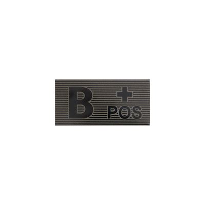 Plaster na grupę krwi IR VELCRO B + POS BLACK/GREEN