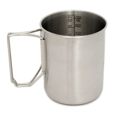 Kubek z pokrywką, duży, 740 ml, STAL NIERDZEJĄCA
