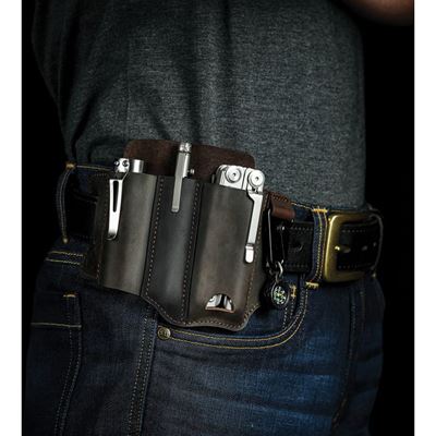 Pokrowiec pasowy PJ29 Multi Tool SKÓRZANY BRĄZOWY  PJ29-BRN 6