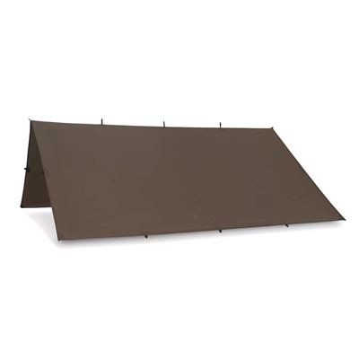 Plandeka biwakowa SUPERTARP® iskroodporna mała EARTH BROWN