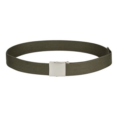 Płócienny pasek do spodni OLIVE GREEN