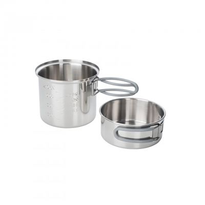Garnek podwójny 1 litr NEREZ STEEL