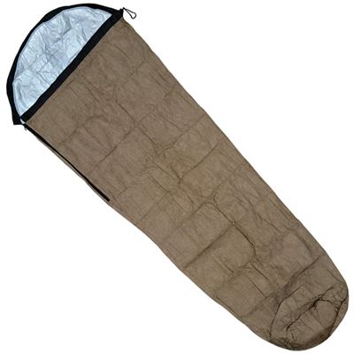 Śpiwór ratunkowy BIVVY SURVIVAL z pokrowcem EARTH BROWN