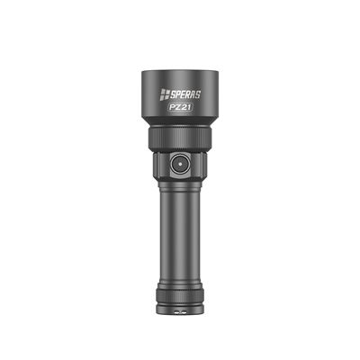 Latarka PZ21 ZOOM ładowalna, 2700 lumenów, 900 metrów CZARNA SPERAS PZ21-SP 13