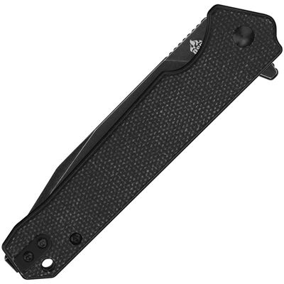 Nóż składany MAMBA V2 czarne gładkie ostrze BLACK