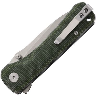 Nóż z gładkim ostrzem HAWK GREEN