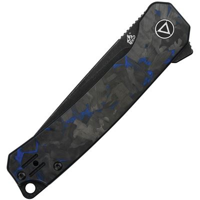Nóż OSPREY z gładkim ostrzem G10/CF BLACK/Blue