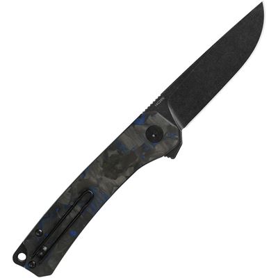 Nóż OSPREY z gładkim ostrzem G10/CF BLACK/Blue