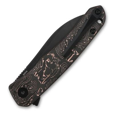 Nóż zamykający OTTER z gładkim ostrzem Copper Foil/CF BLACK
