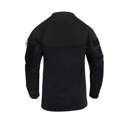 Koszula taktyczna z zamkiem błyskawicznym AIRSOFT COMBAT BLACK