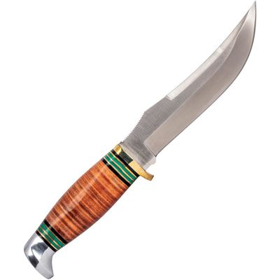 Nóż z ostrzem stałym REMINGTON STACKED LEATHER z pochwą