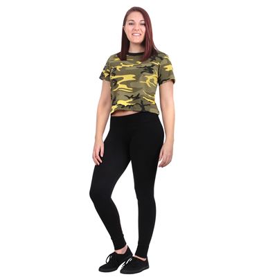 Koszulka z krótkim rękawem CROP Stinger Yellow Camo