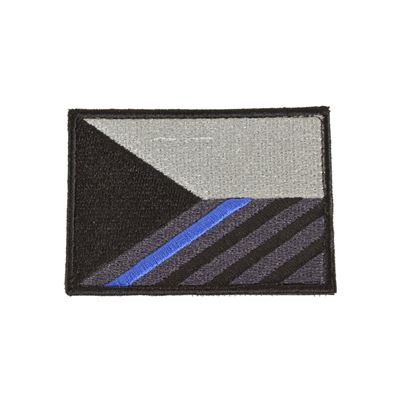 Naszywka flaga Czech 7,5 x 5,5 cm NIEBIESKI pasek rzep