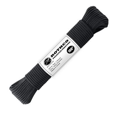 Linka PARACORD poliester 550LB ø 4 mm / 30 m CZARNA