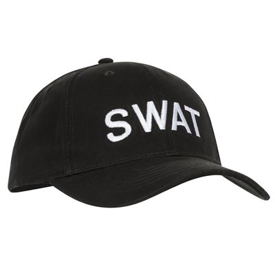 Czapka baseballowa SWAT CZARNA