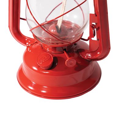 Lampa naftowa 30 cm CZERWONA