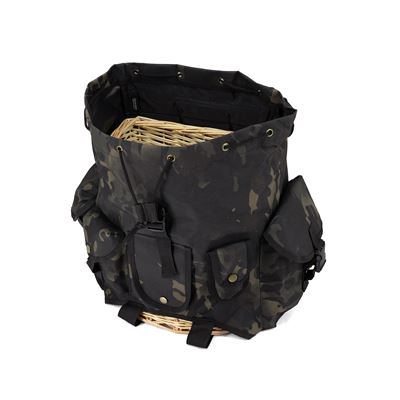 Plecak NŮŠE na grzyby z wiklinową wkładką BTP BLACK Military Goods RD25Z 2