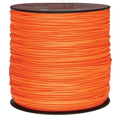 Sznur MINI PARACORD nylon ø 1,12 mm / 300 m NEON ORANGE