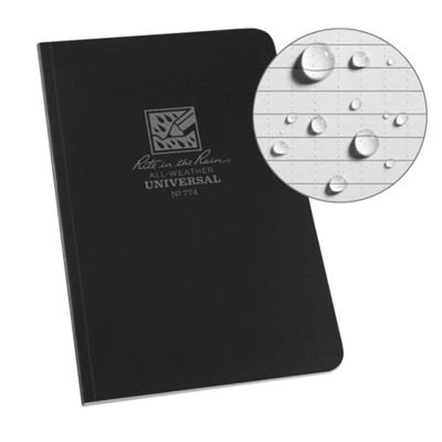 Wodoodporny notatnik FIELD-FLEX w oprawie BLACK