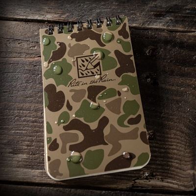 Blok wodoodporny TOP-SPIRAL 3x5" mały notes Duck Camo