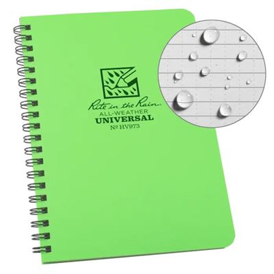 Wodoodporny blok spiralny uniwersalny 4 5/8 "x7" HI VIS