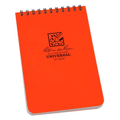 Wodoodporny notes na spirali TOP-SPIRAL 4x6" Blaze Orange