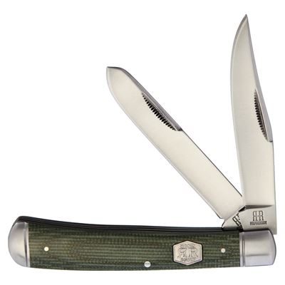 Nóż zamykający TRAPPER GREEN MICARTA