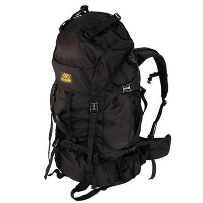 Plecak TREKKING XXL ze wzmocnieniem 104l CZARNY