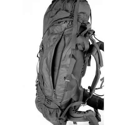 Plecak TREKKING XXL ze wzmocnieniem 104l CZARNY