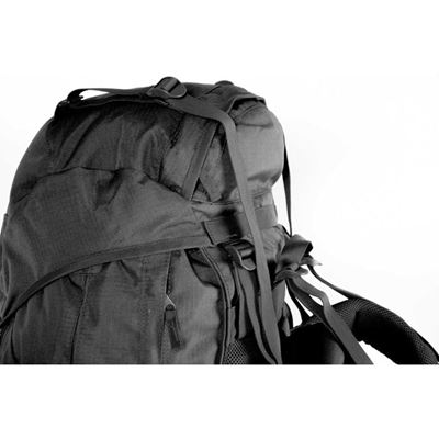 Plecak TREKKING XXL ze wzmocnieniem 104l CZARNY