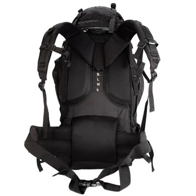 Plecak TREKKING XXL ze wzmocnieniem 104l CZARNY