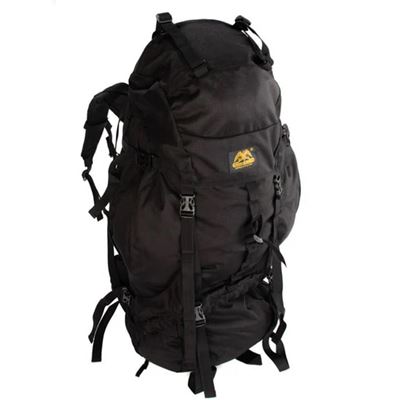 Plecak TREKKING XXL ze wzmocnieniem 104l CZARNY