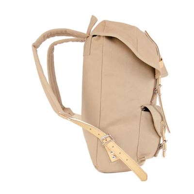 Plecak HIKING 15l z elementami skórzanymi KHAKI