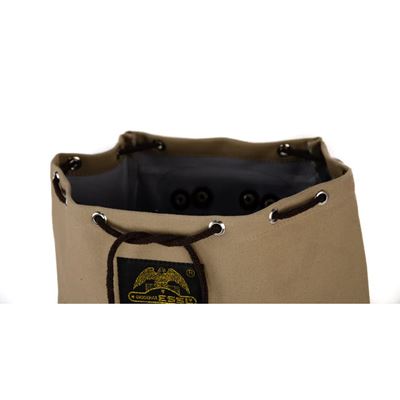 Plecak TRUCKSACK 14l z elementami skórzanymi KHAKI/ciemnobrązowa skóra