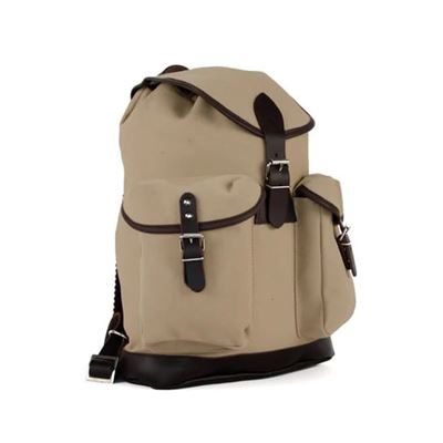 Plecak TRUCKSACK 14l z elementami skórzanymi KHAKI/ciemnobrązowa skóra