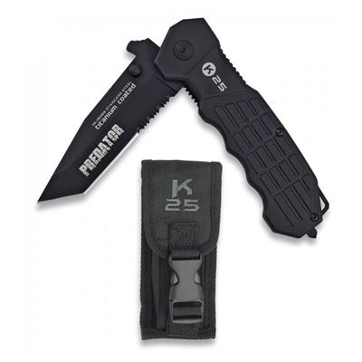 Nóż K25 19099 PREDATOR czarny