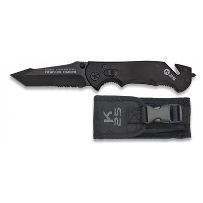 Nóż K25 19127 ratownik BLACK