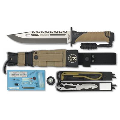 Nóż survivalowy K25 THUNDER I COYOTE