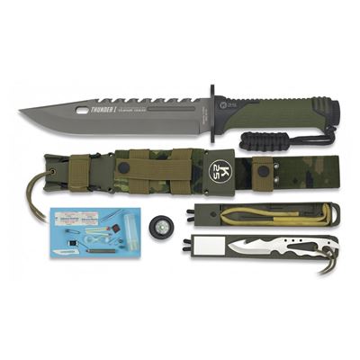 Nóż survivalowy K25 THUNDER I CAMO/OLIV