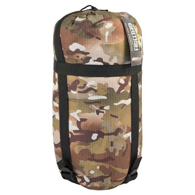 Śpiwór z zamkiem błyskawicznym w kamuflażu BTP CAMO