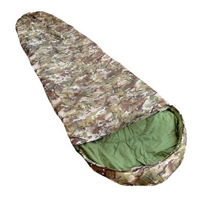 Śpiwór z zamkiem błyskawicznym w kamuflażu BTP CAMO