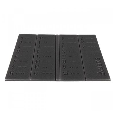 Siedzisko składane MORSE 36 x 26 x 0,8 cm CZARNY