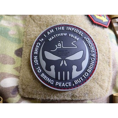 Naszywka INFIDEL PUNISHER plastik RANGER GREEN/CZARNY