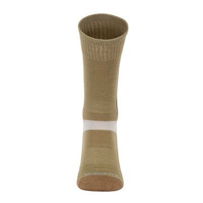 Skarpety MERINO ZIELONE/BRĄZOWE